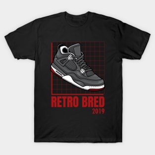 AJ 4 Retro Bredd Sneaker T-Shirt